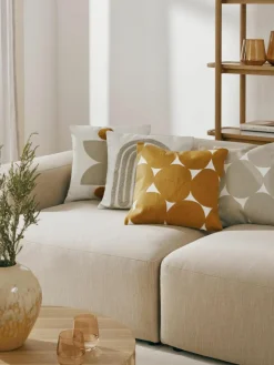 Bestickte Baumwoll-Kissenhülle Bardia