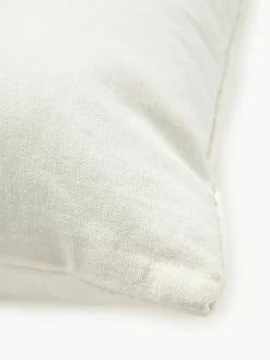 Bestickte Baumwoll-Kissenhülle Izad mit Hoch-Tief-Struktur