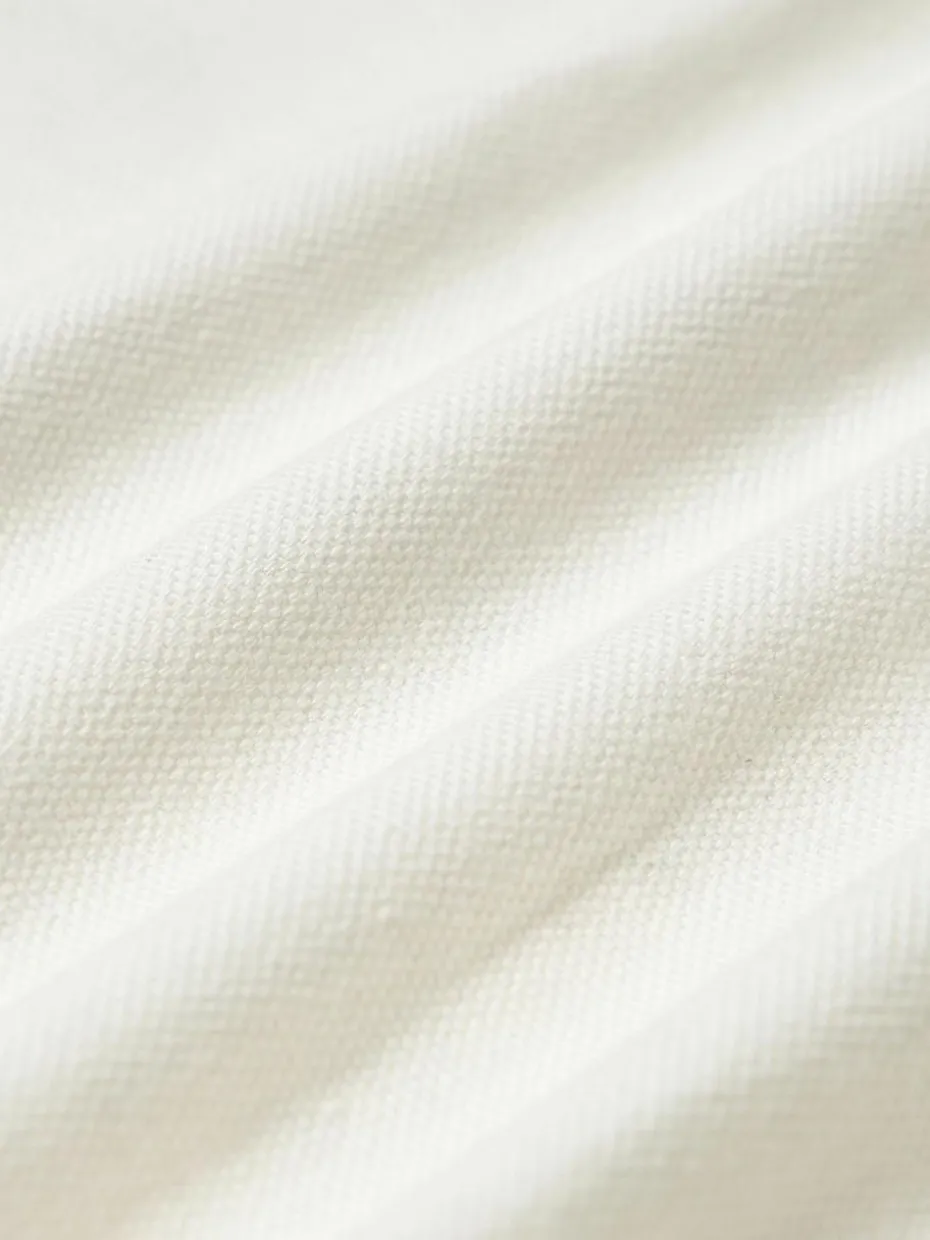 Bestickte Baumwoll-Kissenhülle Izad mit Hoch-Tief-Struktur