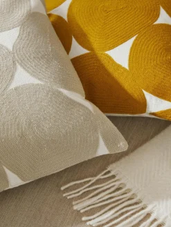 Bestickte Baumwoll-Kissenhülle Bardia