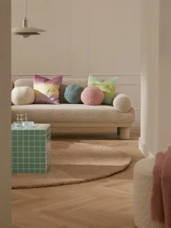 Bestickte Kissenhülle Kelby mit Farbverlauf