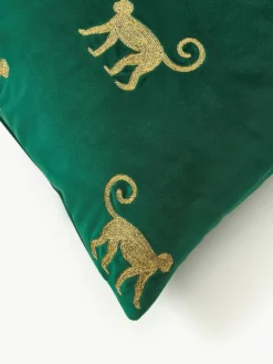 Bestickte Samt-Kissenhülle Legong