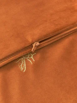 Bestickte Samt-Kissenhülle Nora