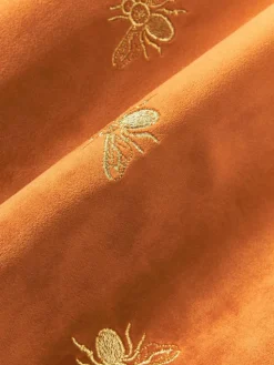 Bestickte Samt-Kissenhülle Nora