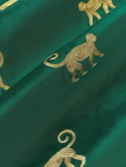 Bestickte Samt-Kissenhülle Legong