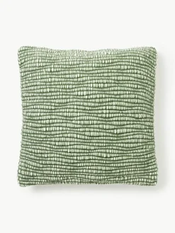 Bestickte Woll-Kissenhülle Jaira