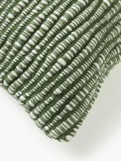 Bestickte Woll-Kissenhülle Jaira