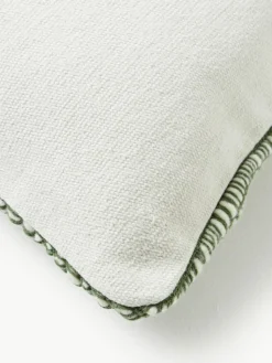 Bestickte Woll-Kissenhülle Jaira