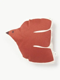 Besticktes Kissen Swif Bird aus Bio-Baumwolle