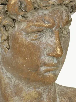 Beton-Übertopf David mit Antik-Finish