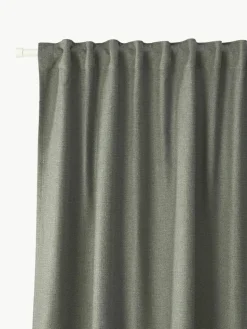 Blickdichter Vorhang Jensen mit Multiband, 2 Stück