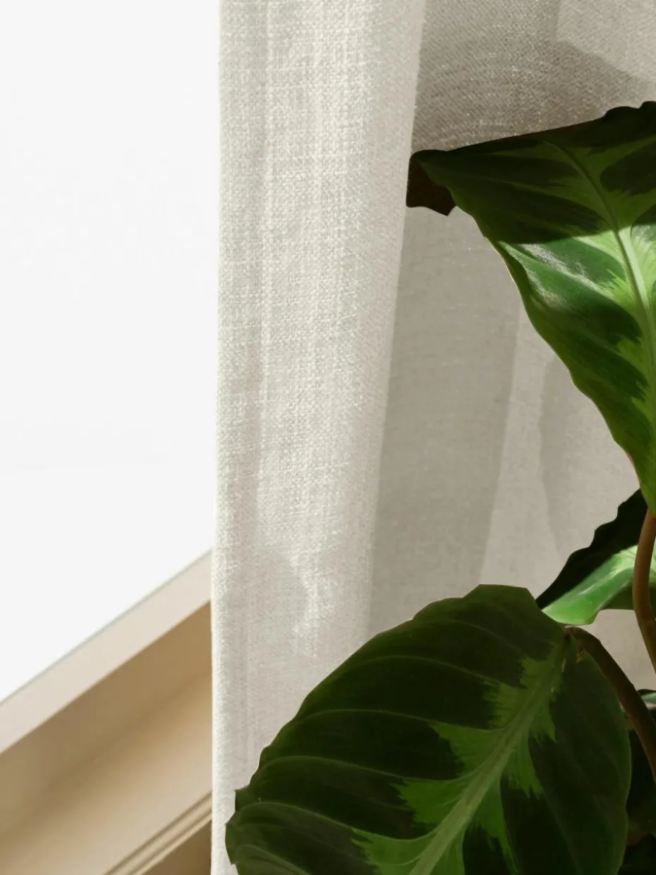 Blickdichter Vorhang Jensen mit Multiband, 2 Stück