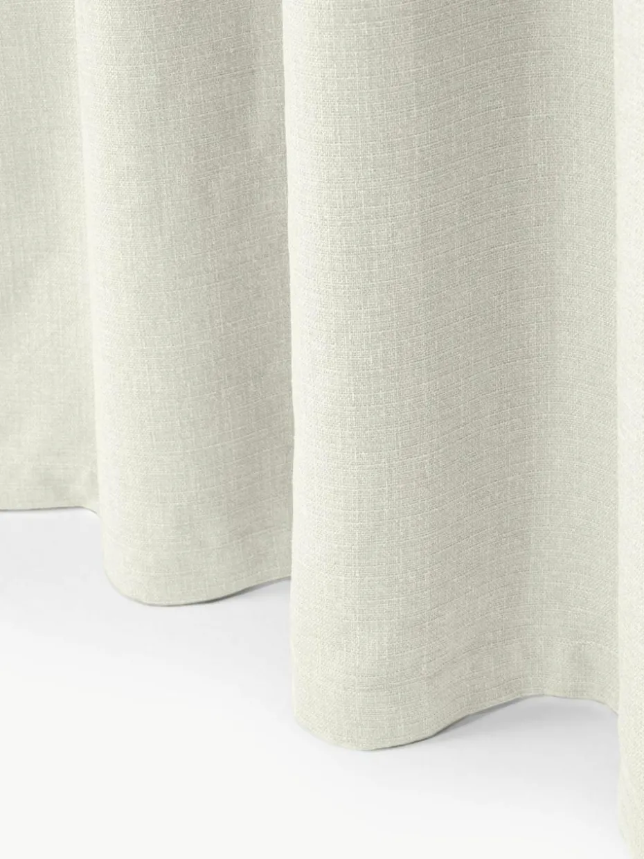 Blickdichter Vorhang Jensen mit Multiband, 2 Stück