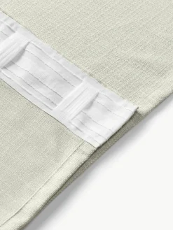 Blickdichter Vorhang Jensen mit Multiband, 2 Stück