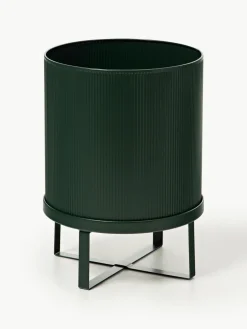 Blumentopf Bau mit geriffelter Oberfläche, H 38 cm