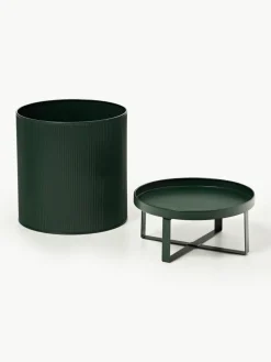 Blumentopf Bau mit geriffelter Oberfläche, H 38 cm