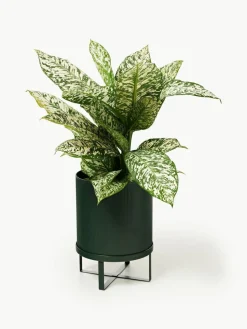 Blumentopf Bau mit geriffelter Oberfläche, H 38 cm