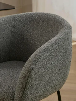 Bouclé-Armlehnstühle Alani, 2 Stück