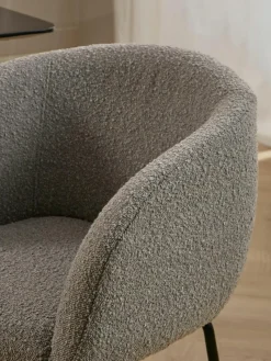 Bouclé-Armlehnstühle Alani, 2 Stück