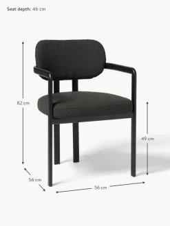 Bouclé-Armlehnstuhl Adrien