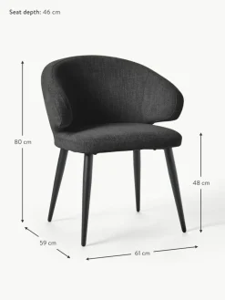 Bouclé-Armlehnstuhl Celia