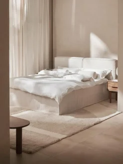 Bouclé-Boxspringbett Lennon