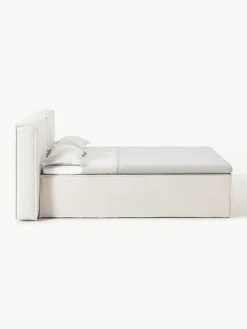 Bouclé-Boxspringbett Lennon