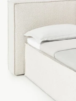 Bouclé-Boxspringbett Lennon