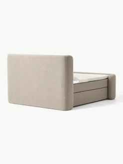 Bouclé-Boxspringbett Perla