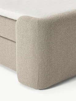 Bouclé-Boxspringbett Perla