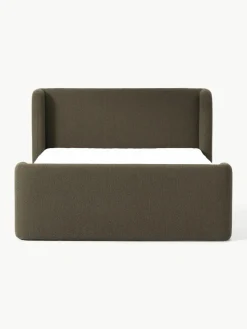 Bouclé-Boxspringbett Perla