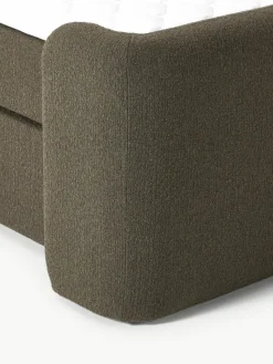 Bouclé-Boxspringbett Perla