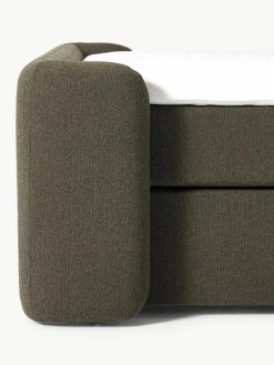 Bouclé-Boxspringbett Perla