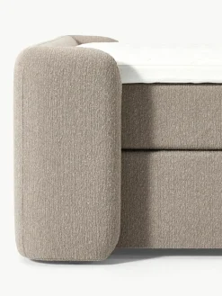 Bouclé-Boxspringbett Perla