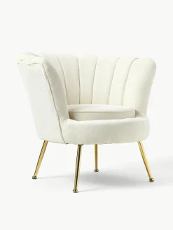 Bouclé-Cocktailsessel Oyster