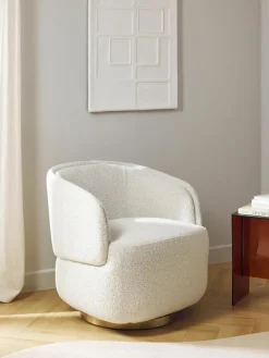 Bouclé-Drehsessel Irene