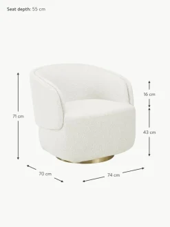 Bouclé-Drehsessel Irene