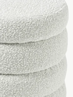 Bouclé-Hocker Alto mit Stauraum