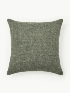 Bouclé-Kissenhülle Aya mit Kederumrandung