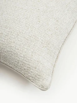 Bouclé-Kissenhülle Aya mit Kederumrandung