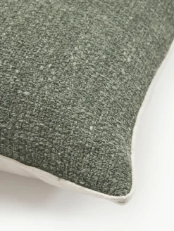 Bouclé-Kissenhülle Aya mit Kederumrandung