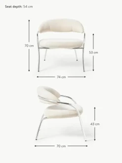 Bouclé-Loungesessel Dodo