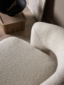 Bouclé-Loungesessel Laurel mit Drehfunktion