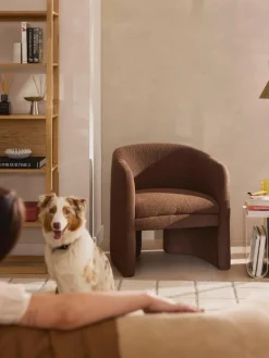 Bouclé-Loungesessel Mairo