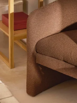 Bouclé-Loungesessel Mairo