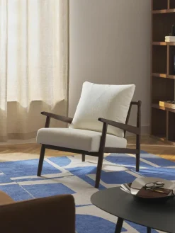 Bouclé-Loungesessel Mikkel