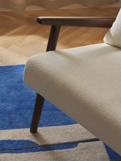 Bouclé-Loungesessel Mikkel