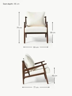 Bouclé-Loungesessel Mikkel