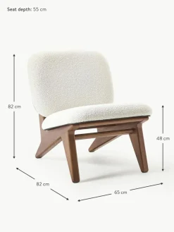 Bouclé-Loungesessel Shenay