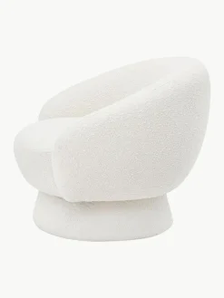 Bouclé-Loungesessel Ted